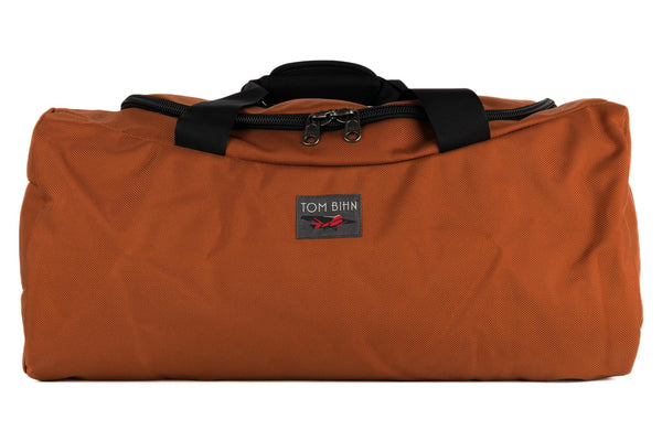 A Small Yeoman Duffel in Burnt Orange 1050 Ballistic.